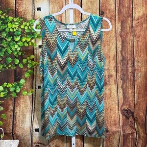 Dressbarn Sleeveless Blouse Size L